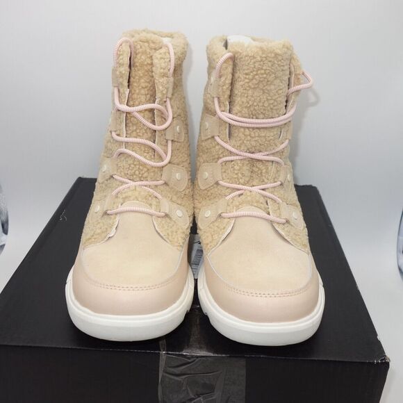 NEW Sorel Explorer II Joan Cozy Boot Tan Brown Nova Sand Sea Salt Women's 10 - Picture 5 of 8